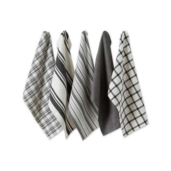 Design Import Woven Dishtowels, Set of 5