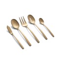 Beacon Gold Satin 45-Piece Flatware Set, Service for 8