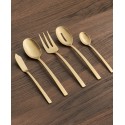 Beacon Gold Satin 45-Piece Flatware Set, Service for 8