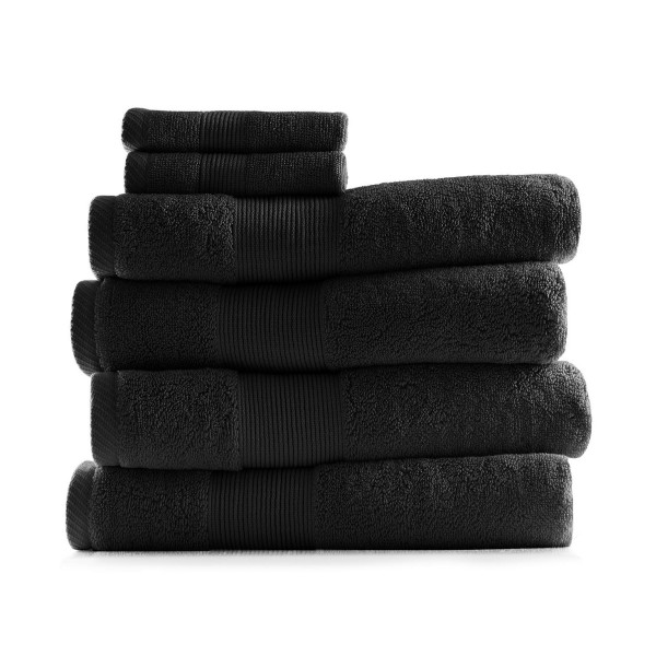 Bath Towel Collection, 100% Cotton Luxury Soft 6 Pc Set