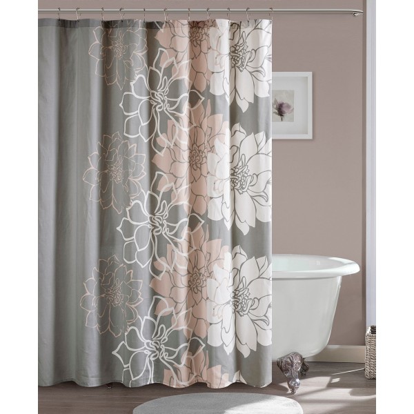 Floral Cotton Shower Curtain, 72