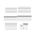 Satin  65 Piece Flatware Set, Service For 12