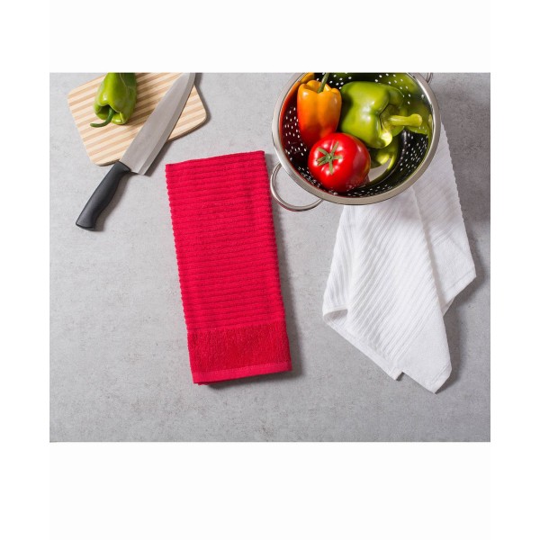 Assorted Ribbed Dishtowel, Set of 4