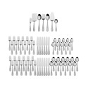 18/0 Stainless Steel 67-Pc. Frost Flatware & Hostess Set