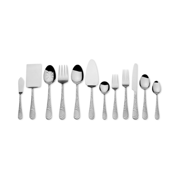 18/0 Stainless Steel 67-Pc. Frost Flatware & Hostess Set