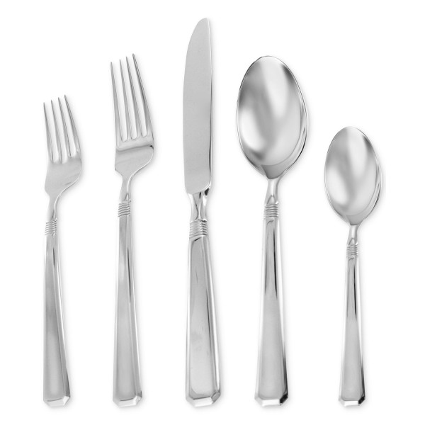   18/10 Stainless Steel 62-Pc. Flatware Set, Service for 12