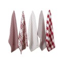 Design Import Farmhouse Woven Dishtowel, Set of 5