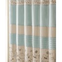 Serene Floral Embroidered Shower Curtain, 72