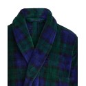 MenMicrofiber Plaid Shawl Collar Robe