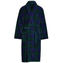 MenMicrofiber Plaid Shawl Collar Robe