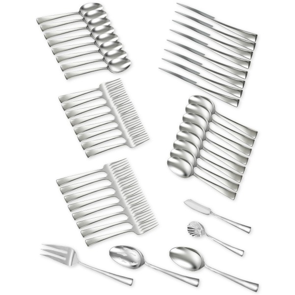 18/10 Stainless Steel 45-Pc. Flatware Set, Service for 8