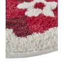 Holiday Multicolor Poinsettia Bath Rug, 20