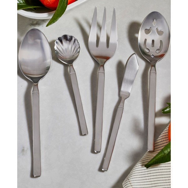  Satin 45 Piece 18/10 Stainless Steel Flatware Set, Service for 8