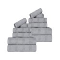 Ribbed Cotton Quick-Dry Solid Assorted Highly Absorbent Towel Collection