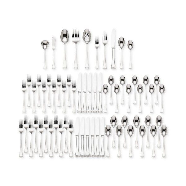 Complete 65-Piece Flatware Ensemble, Serves 12