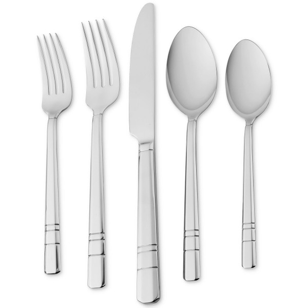 International Square 65-Pc. 18/10 Stainless Steel Flatware Set, Service for 12