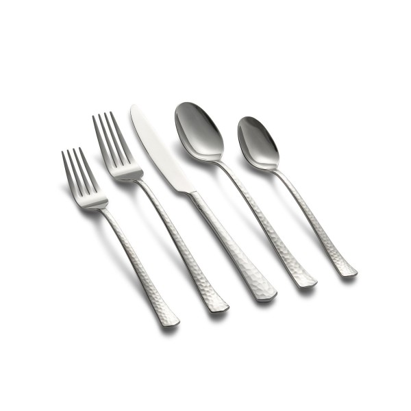 Hammered Mirror 20-Piece Flatware Set, Service for 4