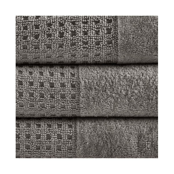 Cotton Jacquard Antimicrobial Bath Towel 6 Piece Set