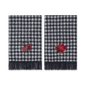 Cardinal and Poinsettia Black & White 4-Pc. Bath Bundle