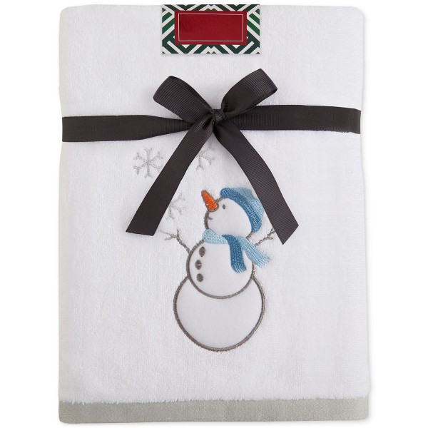 Embroidered Holiday Bath Towel, 27